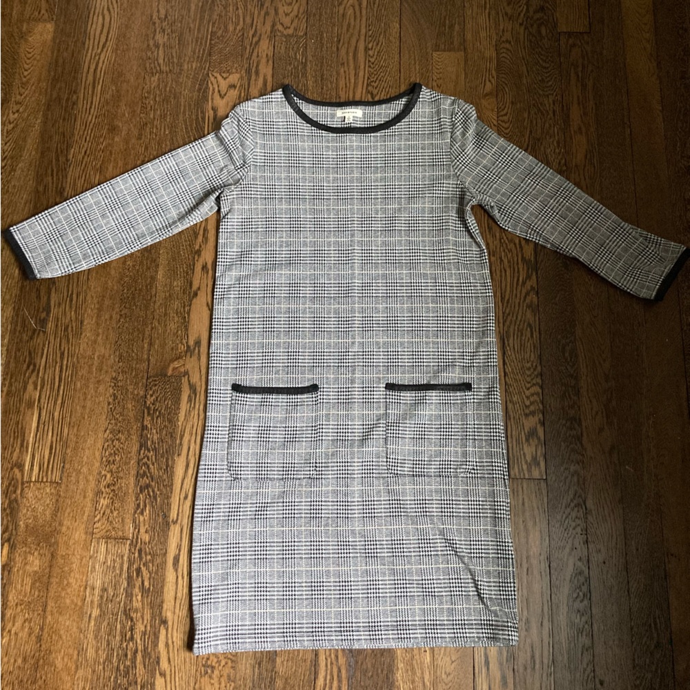 Black and white plaid dress